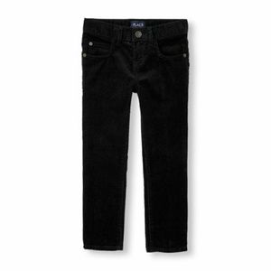 Extendable Waist BLACK CORDUROY PANTS